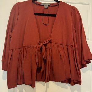 Brand new crop tie top